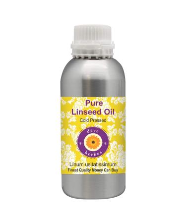 Deve Herbes Pure Linseed Oil (Linum usitatissimum) Cold Pressed 1250ml (42 oz)
