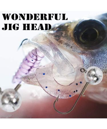 Buy 50pcs Round Head 5g Jig Heads for Rubber Fish - Premium Fishing Jig Hooks for International Shipping - Buy Online on GoSupps.com