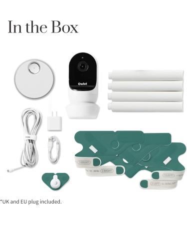 Owlet Smart Sock 3 + Cam 2 Baby Monitor - HD Video, Night Vision, Heart Rate & Oxygen Tracking - Deep Sea Green - Buy Online on GoSupps.com