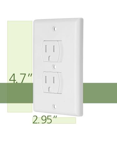 Bates- Self Closing Outlet Covers  2 Pack  Sliding Outlet Covers  Outlet Cover  Outlet Covers Baby Proofing  Baby Outlet Cover  Baby Proofing Outlet Cover  Plug Covers for Electrical Outlets - Buy Online on GoSupps.com