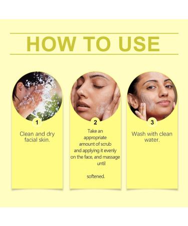 JIAOY Facial peeling with vitamin C and turmeric luminous facial peeling with vitamin C scrub facial cleanser with turmeric scrub removes blackheads improves dark spots tower*1 1 x tormer - Buy Online on GoSupps.com