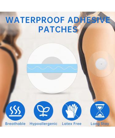 Acwoo Freestyle Libre 3 Plasters - 35 Waterproof & Skin-Friendly Patches for Swimming & Bathing | Transparent Self-Adhesive Libre Patch - Buy Online on GoSupps.com