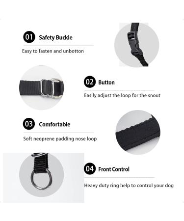 ILEPARK Dog Halver with Seat Belt - Adjustable & Easy Control for Dogs (Small Black) | Stop Pulling & Enhance Safety - Buy Online on GoSupps.com