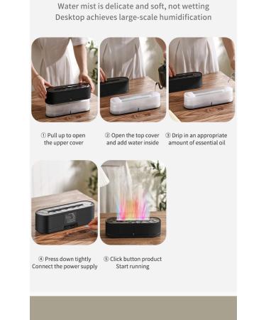 AuraLumen 300ml Essential Oil Diffuser with Remote Control - Premium Gift Set for Diffusers & Humidifiers 7 LED Colors Black EosFragrance - Ideal for Skin Care & Relaxation - Buy Online on GoSupps.com