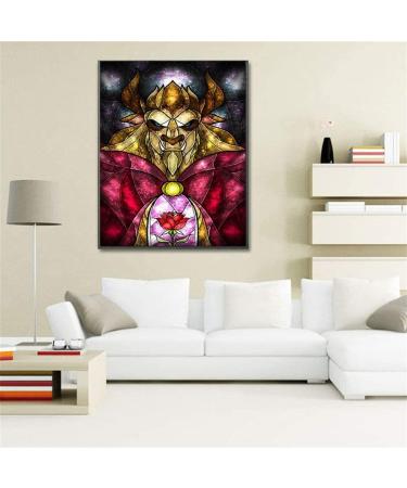 Grenric 5D Diamond Painting Kit - DIY Adult & Child Craft Puzzle Wall Decor Mural (Beast) 12x16 Inch - Buy Online on GoSupps.com