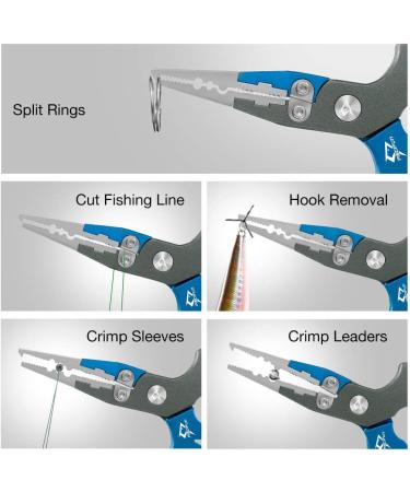 Piscifun Ultralight Aluminum Fishing Pliers with Tungsten Steel Cutters - Fish Hook Remover for Saltwater & Freshwater Fishing - Buy Online on GoSupps.com