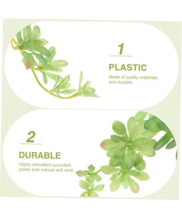 Zerodeko 2 Pcs Simulation Plant Succulent Outdoor Small Greenery Decor Artificial Succulents Photo Mini Decor Plants Wedding Scene Layout Prop Plastic Child Christmas The Flowers Greenx2pcs 29x18cmx2pcs - Buy Online on GoSupps.com