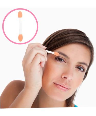 VINTORKY 100pcs Double Ended Eyeshadow Brush Eye Makeup Sponge Double-sides Eye Brush White Plastic - Buy Online on GoSupps.com