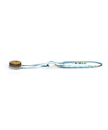 Nano-b - Charcoal & Gold Toothbrush Blue Handle