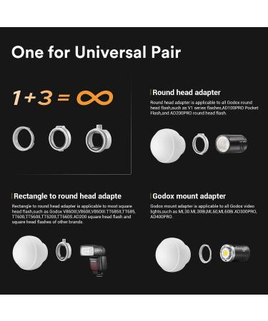 Godox ML-CD15 Diffusion Dome: Flash Light Diffuser for Godox V1 Series & More - Buy Online on GoSupps.com