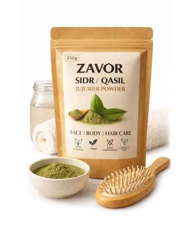G n rique Qasil Sidr & Jujube Organic (250g) Natural Powder 3-in-1: Shampoo Mask & Scrub. Inspired by Somalia's Beauty Rituals for Strong Hair & Radiant Skin.