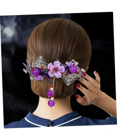 Didiseaon Hairpin Decorative Hair Clips for Women Rhinestone Hair Clamps Barrettes for Thick Hair Rhinestone Bobby Pins Crystal Hair Clip Vintage Miss Rhinestone Flower Purple Rhinestones - Buy Online on GoSupps.com
