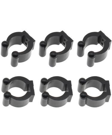 Billiards Snooker Cue Locating Clip 6 Pcs Plastic Holder Cue Clips Fishing Rod Storage Clips for Storage FDXGYH,Black