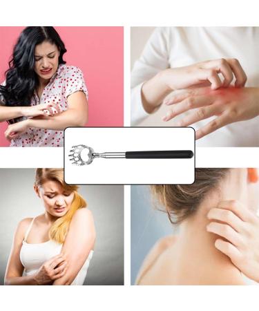 VZUHSW Stainless Steel Telescopic Back Scratcher - 3-in-1 Back Crawler & Massager for Itching Relief - Perfect for Head & Back Massage - 1 Piece - Buy Online on GoSupps.com