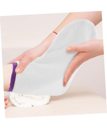 FRCOLOR 1pair Waxed Feet Paraffin Wax Feet Booties Spa Booties Holsters Paraffin Wax Feet Cover Bag Spa Feet Cover Paraffin Booties Foot Spa Liners Sock Fluff Dedicated White - Buy Online on GoSupps.com