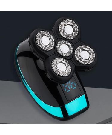 Rechargeable Bald Head Clipper & Beard Shaver - 5 Floating Heads Electric Shaving Tool for Men | Washable & Multifunctional - Buy Online on GoSupps.com