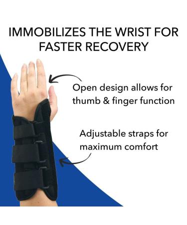 Sammons Preston R-Soft Wrist Support | Stabilization Splint & Immobilizer for Hand Arm & Wrist Recovery | Open Hand Mobility Design | Right Medium 8 - Buy Online on GoSupps.com