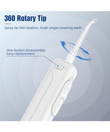 Buy Sawgmore Mouth Shower - Electric Interdental Cleaner 10 Pressure Levels 600ml Oral Irrigator 5 Nozzle Tips - White | International Shipping Available - Buy Online on GoSupps.com