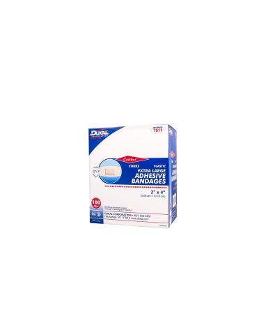 Buy Dukal XLG Plastic Adhesive Bandages - Sterile 2 x 4 (Pack of 2400) | International Shipping Available - Buy Online on GoSupps.com