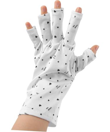 Beaupretty 2 Pairs Nail Gloves Nail Art Gel Uv Fingerless Gloves Uv Gloves Gel Nail Lamp Gloves Uv Lamp Glove for Gel Nails Protecting Fingerless Gloves Led Protector Polyester Miss 24x13cm - Buy Online on GoSupps.com