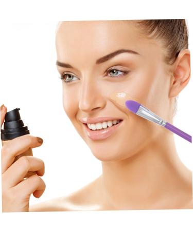WOFASHPURET Facial Mud Applicator Brush Cosmetic Tools 15.5x3cm Purple - Buy Online on GoSupps.com