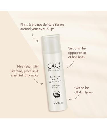 Buy Dr. Mercola Ola Botanicals Organic Eye & Line Cream - 1 Fl. Oz | Replenish & Renew with Shea Butter & Vitamin E | USDA Organic & Cruelty Free - International Shipping - Buy Online on GoSupps.com