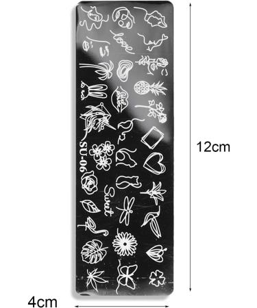 Sanwood Nail Stamping Plates - Human Face Patterns Nail Art Templates | Stainless Steel Manicure Tool Kit for Girls & Women - Buy Online on GoSupps.com