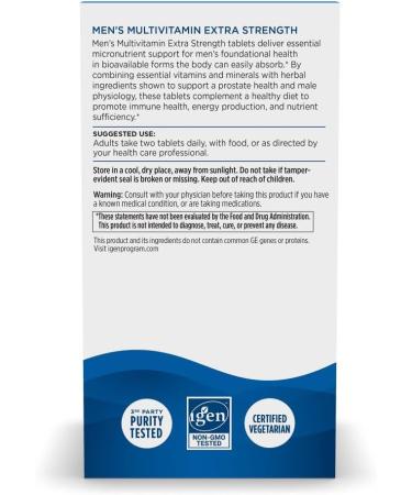 Nordic Naturals Men s Multivitamin Extra Strength - Bone Energy & Blood-Vessel Support - Immunity Supplement - 20 Essential Nutrients - 60 Tablets - 30 Servings - Buy Online on GoSupps.com