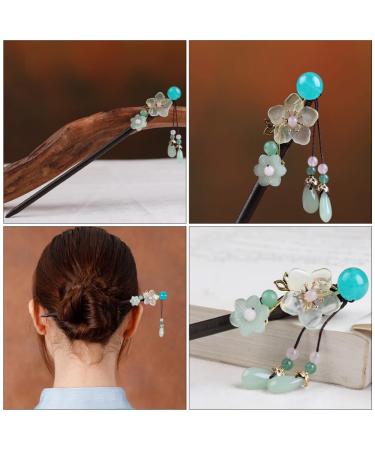 Vintage Flower Hair Stick - Japanese & Chinese Hairpins for Women & Girls | Elegant Hair Accessories - Buy Online on GoSupps.com