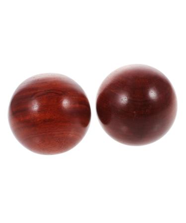 Healvian 2 sentences handball palm massage ball massage fitness balls portable handballs hand training balls hard spring pencil case hand massage balls smooth wooden balls massage boccia outside fabric