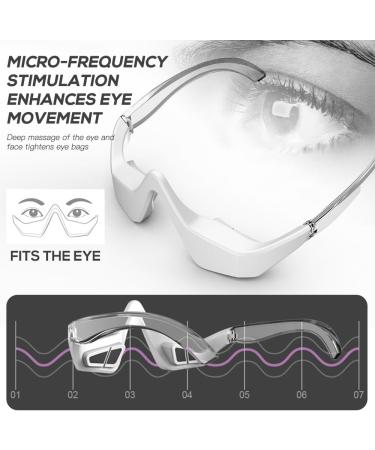 Naveso Eye Massage Device - EMS Eye Massager for Dark Circles Swollen & Dry Eyes Relief - Buy Online on GoSupps.com