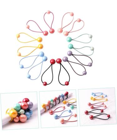 FRCOLOR 21 Pairs Headband Color Hair Tie Hair Ties for Hair Knockers for Girls Rubber Bands for Hair Pom Pom Kids Hair Accessories Girls Hair Band Acrylic Pompom Toddler Girl Child - Buy Online on GoSupps.com