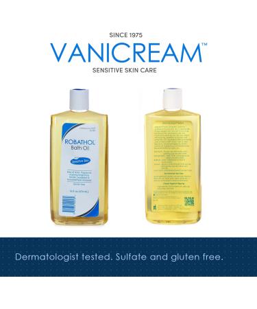 Vanicream RoBathol Bath Oil 16oz - Fragrance-Free Formula for Sensitive Skin - Replenishing Bath Oil - Buy Online on GoSupps.com