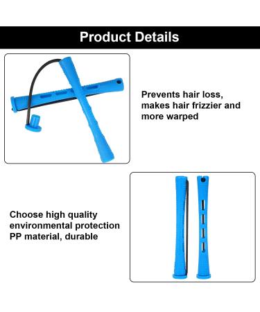50 Small Curlers for Permanent Waves - Blue Cold Rods & Rat Tail Comb for Hairdressers - Buy Online on GoSupps.com