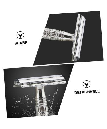 FRCOLOR Prickly Heat 4 Pcs Zinc Alloy Portable Men's Shaver - Old Razor Face Grooming Solution - Buy Online on GoSupps.com