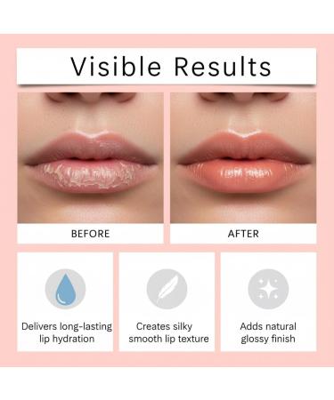  Hengxuan Apricot-Scented Moisturizing Lip Gloss for Dry Lips - Plant-Based Moisturizing Formula Silky Texture Mirror-Look Shine Daily Care for On-the-Go with a Plumping Effect (4) - Buy Online on GoSupps.com