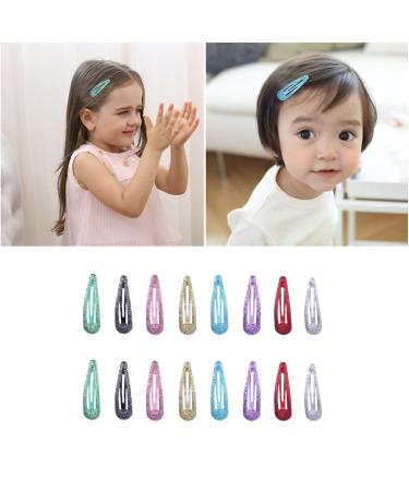 Frcolor 50 Pieces Glitter Snap Hair Clips for Girls & Toddlers - Mixed Colors | High-Quality International Shipping - Buy Online on GoSupps.com