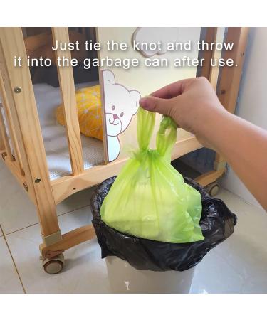 300 Count Oxo-Biodegradable Baby Diaper Bags with Easy-Tie Handles - Unscented Diaper Disposal & Pet Waste Bags - Buy Online on GoSupps.com