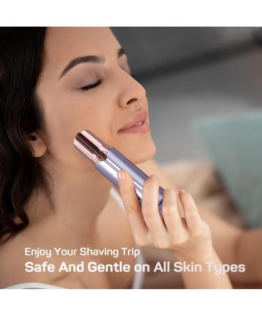 Face Hair Remover for Chin & Upper Lip - 4 Replacement Heads - Women's Epilator in Blue | Smooth & Easy Hair Removal - Buy Online on GoSupps.com