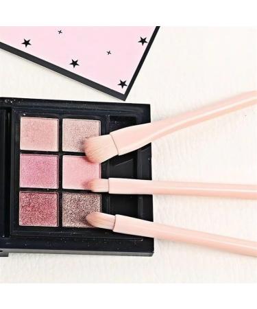 Eyeshadow brush Contour brush Beginner-Friendly Makeup Brushes: Complete Set for Flawless On-the-Go Application Pink - Buy Online on GoSupps.com