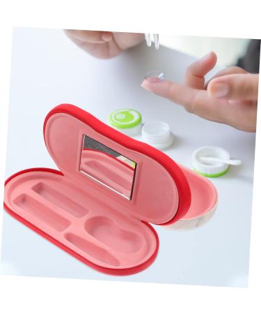 Solustrie Double-Lens Sunglasses Case - Pink Mirror Travel Kit for Contacts & Accessories | Practical Storage Solution - Buy Online on GoSupps.com