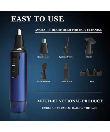 KouRy 3-in-1 Ear & Nose Hair Trimmer - USB Rechargeable Electric Eyebrow & Facial Hair Clipper with Waterproof Stainless Steel Blade - Buy Online on GoSupps.com