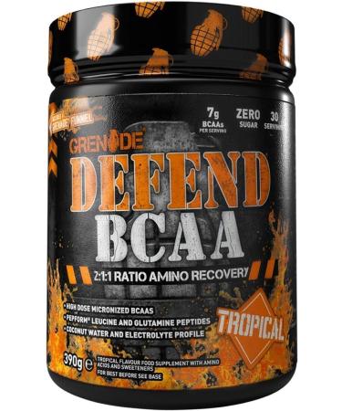 Grenade Defend BCAA Powder Green Apple 390 g (7 g BCAA's Per Serving - 30 Servings Per Tub)