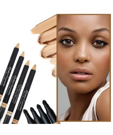 AKARY 2 in 1 Dual-Sided Concealer Pencil Stick for Face - Professional Waterproof Formula for Eye Dark Circles, Acne Marks - Full Range of Shades Available - Buy Online on GoSupps.com
