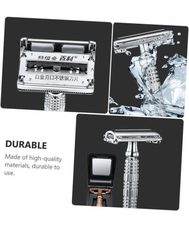 Buy Beavorty 2-in-1 Manual Razor for Men | Chrome-Plated Double-Sided Hairdresser Razor - Perfect for Face & Edges | International Shipping Available - Buy Online on GoSupps.com