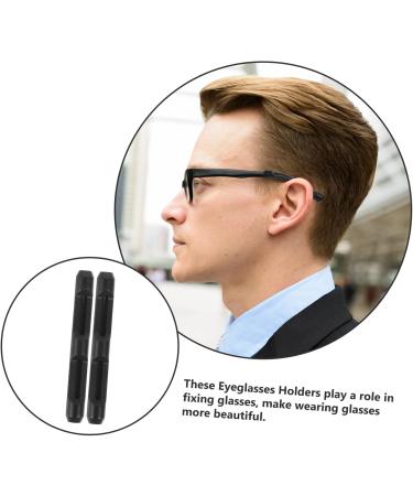 10 Pairs Anti-Slip Glasses Ear Grips | Eyeglass Support & Accessories - Fixed Nose Pads Black - Buy Online on GoSupps.com