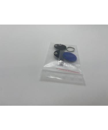 Personalized Dog Brand Pocket with Push Button - Engraved Synthetic Leather Tags in Blue Black Red Yellow | 30mm Control Space - Buy Online on GoSupps.com