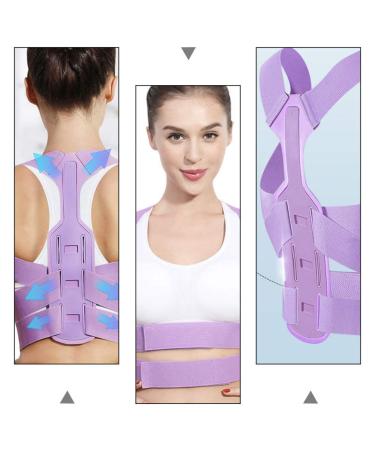 Buy MILISTEN Adjustable Back Brace & Posture Corrector for Women - Purple Lumbar Support Holder 42x48cm | International Shipping Available - Buy Online on GoSupps.com
