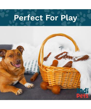 Flosser Fetch & Chew Toy for Dogs - Durable 100% Natural Rubber Safe & Plant-Derived | International Shipping Available - Buy Online on GoSupps.com