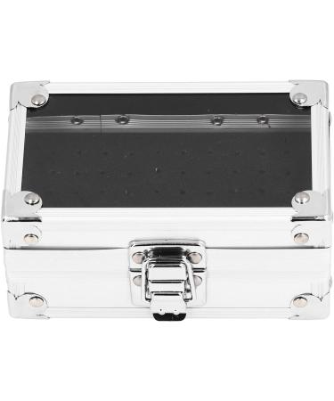 Nail Drill Bits Holder Durable Nail Drill Bits Container Multi Hole Dustproof for Technician for Salon (Silver) - Buy Online on GoSupps.com